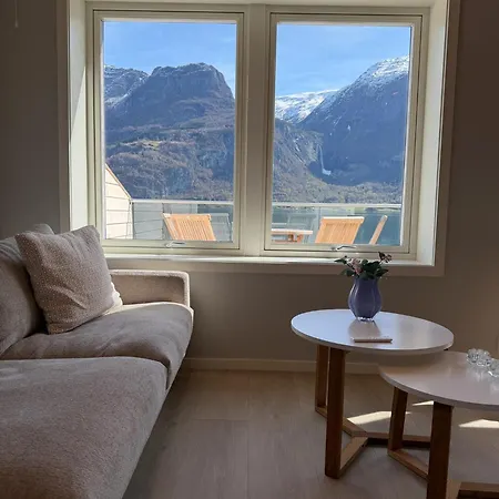 Fjord Sognefjord Panorama View * Hoyheimsvik